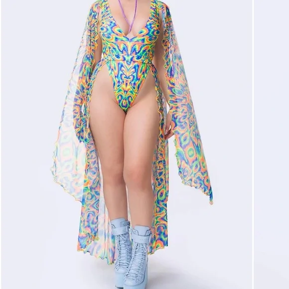 Tied & Dyed Festival Skirt - Picture 3 of 3